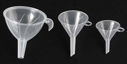 JapanBargain 3102, Set of 3 Japanese Funnel Set Mini and Small Funnels Liquid and Dry Ingredients, BPA Free, Made in Japan, 2 Set