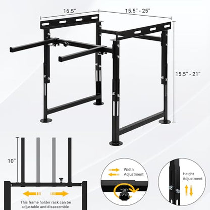 Upgrade Metal Hive Stand, Beehive Stand(Patent Pending) | Adjustable Height 15.5” - 21” & Width 15.5” - 25”, UV Resistant & Easy to Upgrade, Assemble Bee Stand for Beekeeping