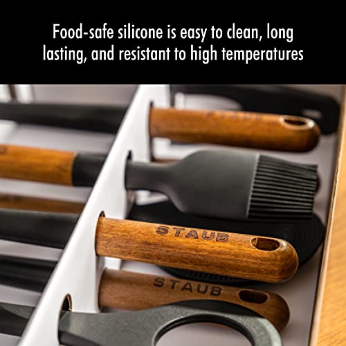 Staub Silicone with Wood Handle Cooking Utensil, Pastry Brush
