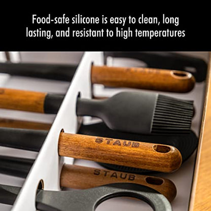 Staub Silicone with Wood Handle Cooking Utensil, Pastry Brush