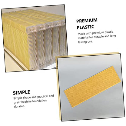 BESPORTBLE 3pcs Honeycomb Foundation Beehive Foundation Dadant Beekeeping Supplies Plastic Beehive Accessory