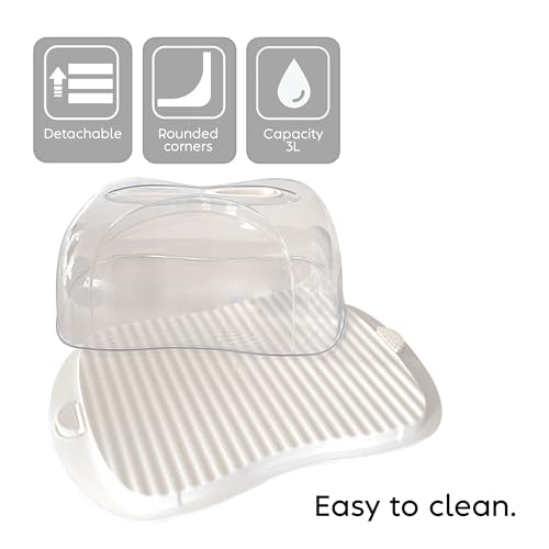 Snips Cheese Box | 3 Litres | Cheese Container | Food Container | White | Made in Italy | 0% Bpa