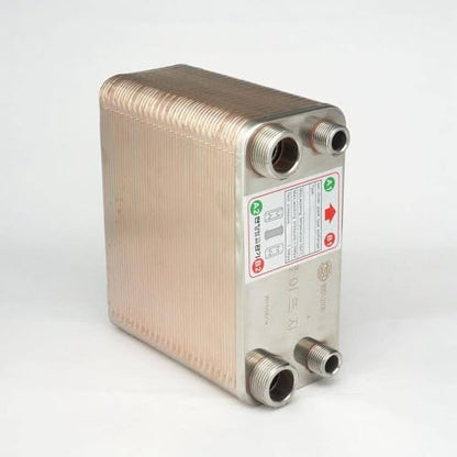 Generic 50 Plates Heat Exchanger Beer Wort Chiller Cooler 304 Stainless Steel for Home Brewing Beer
