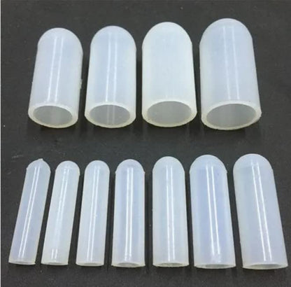Othmro 25pcs Silicone Protective Round Rubber End Caps, 13.5x17x28mm/0.53x0.66x1.10 inches (ID x OD x H) Random Color End Cap Cover Screw Thread Protectors - size: 25pcs 13.5*17*28mm