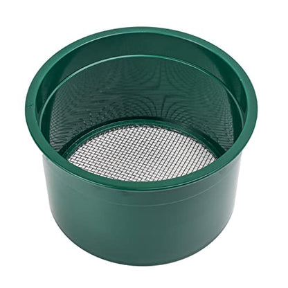 ASR Outdoor Gold Rush Sifting Classifier Sieve Mini 6 Inch Prospect Pan 10 Holes per Sq Inch - size: 10 Holes per Square Inch