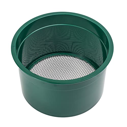 ASR Outdoor Gold Rush Sifting Classifier Sieve Mini 6 Inch Prospect Pan 10 Holes per Sq Inch - size: 10 Holes per Square Inch