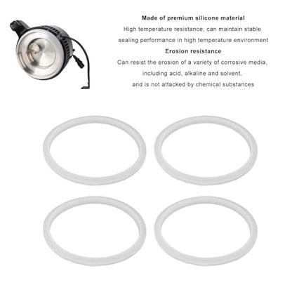 4PCS Silicone Sealing Ring for Water Distiller,Replacement Countertop Distiller Gasket,High Temperature Erosion Prevent Leakage O Sealing Ring for Distiller Parts(4L)