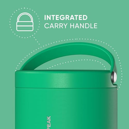 Hydrapeak 18oz Stainless Steel Vacuum Insulated Food Jar | Hot Food and Cold Food, Wide Mouth Leak-Proof Soup for Adults, 10 Hours Hot and 16 Hours Cold (Jade) - color: Jade, size: 18 Ounces