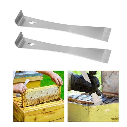 2Pcs Effective Hives Maintenance Scrapers Apiaries ' Essential Stainless Steel Hives Scrapers for Beekeepers Scraper