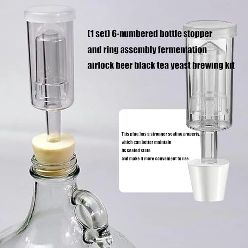 Reutilizable Fermentation and Rubber Gaskets Set for Brewing Wine Making Pickle Cabbage Multiple Purpose Fermentation Equipment - color: C