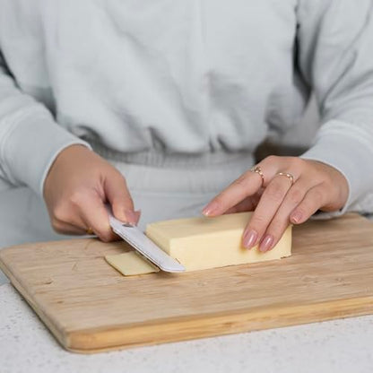 Fox Run Cheese Slicer Stainless Steel, Dual-Sided Thick and Thin Cheese Slicer - size: 9"