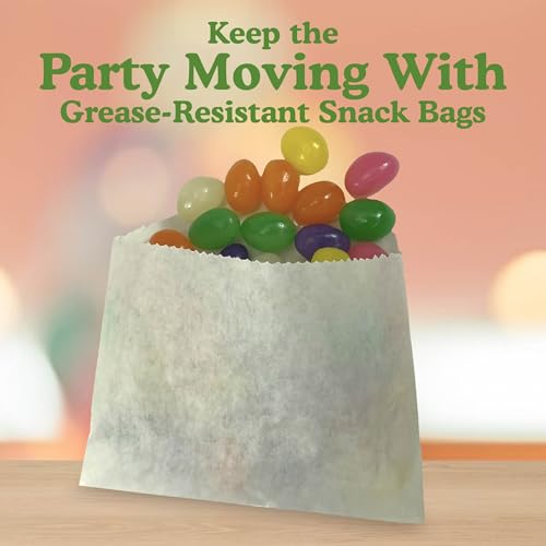 Regency Wraps Grease-Resistant French Fry Bags, Snack Pouches, 50 Pack - size: Pack of 50, style: French Fry Bag