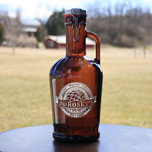 Engraved Flip Swing Top Growler
