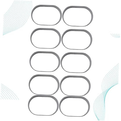 10-Piece Stainless Steel Cheese Mold Set Baking Tool for Cake and Chocolate Creative Moulds for Home Baking - color: Silver
