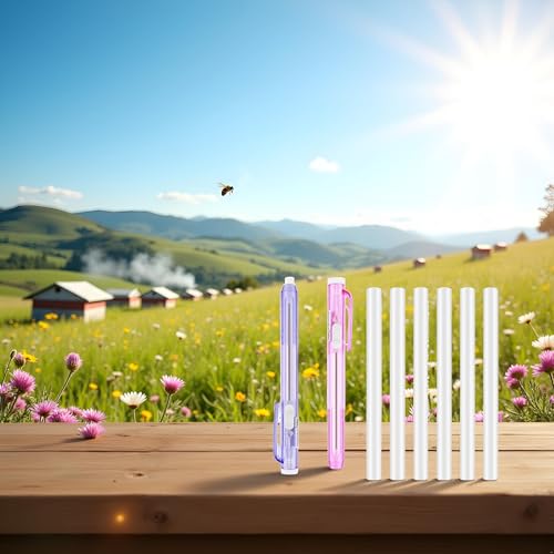 6Pcs Purple Retractable Mechanical Eraser Pen,Pen-Style Erasers with Replacement Eraser Refills Mechanical Eraser for School Home Office Writing Drawing,Erasers and Correction Products