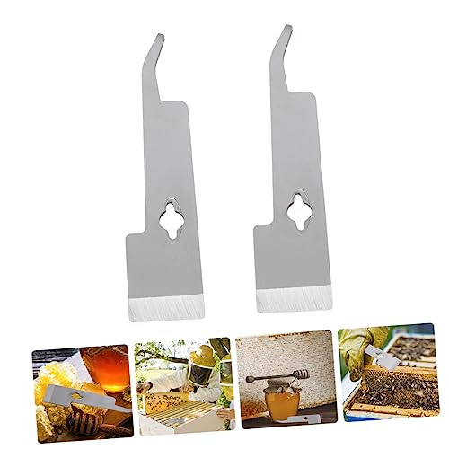 YARNOW 2pcs Stainless Steel Beekeeper Hive Scraper Tool Curving Scrapers for Efficient Beekeeping Lightweight and Portable Beekeeping Accessories