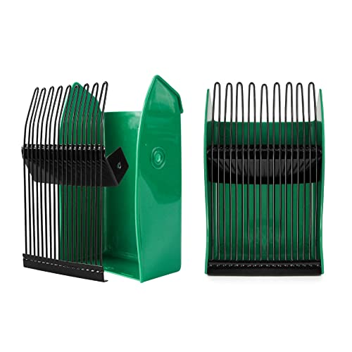Easier Berry Picker Scoop Blue Berry Picking Rake with Metal Comb and Ergonomic Handle, Huckleberry Picker Harvesting Tool, Green - color: Green