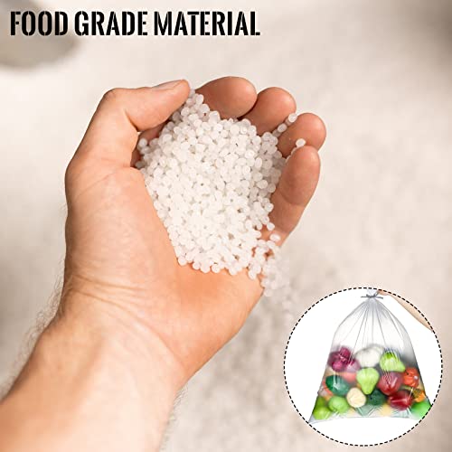 Teling 50 Pack 5 Gallon Bucket Liner Bags Clear Ice Bucket Liners Turkey Brine Disposable Marinating Container Bag for Storage Food, Leak Proof，20 x 28 Inches(3 Mil) - size: 3 Mil