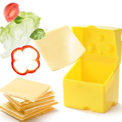 Cheese Block Storage Box with Lid Food Preservation Case Crisper Container for Picnics and Gatherings