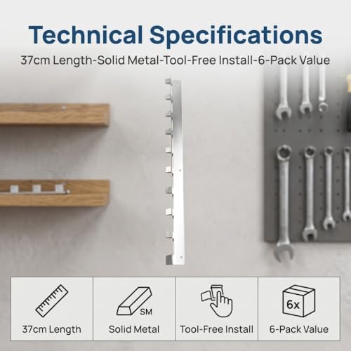 Beehive Frame Spacer Strips, Metal, Silver, 14.57 x 0.94 in, 6 Pcs | Silver finish, 14.57 x 0.94 in each, no extra tools required, for beehive box frame assembly