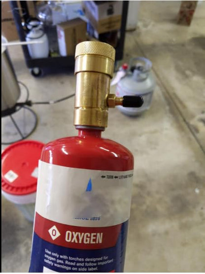 YOUHO Oxygenation Kit Oxygen Regulator for Brewing, Oxygen Valve for Disposable Tanks this Valve for an H2O MAPP bottle for brewing beer