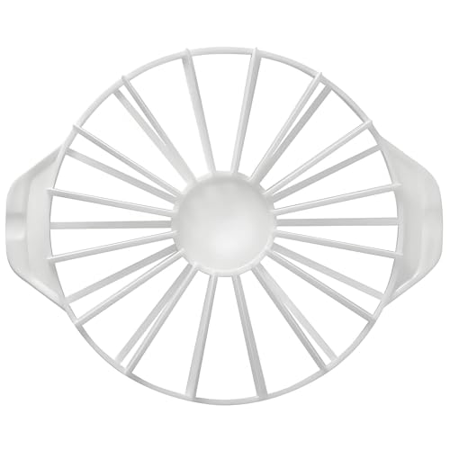 Cake Portion Cutter Cake Portion Marker Round Cake Slicer Double Sided Cake Portion Marker 14 or 16 Pieces for Even Slices(White 26.8 cm /10.6 In diameter) (14 or 16 Slices) - size: 14 or 16 Slices