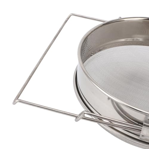 Double Sieve Honey Strainer Stainless Steel Mesh Filter Equipment for Home Beekeeping 2 Units