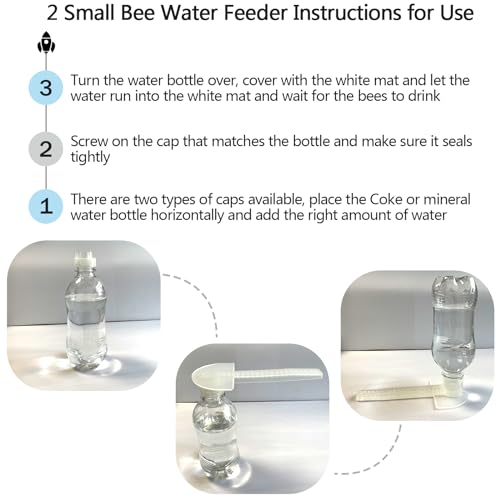4 Pack Bee Feeders for Hives Honey Feeder 2 Large and 2 Small Bee Water Feeder Honey Beehive Entrance Feeder Beekeeping Water Dispenser Bee Drinking Beekeeping Equipment Nest Beekeeper Tools - size: 2 Large and 2 Small-4 Pack