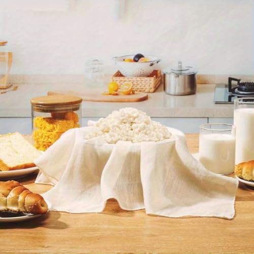 3-Piece Reusable Cheesecloth, 20x20 Inch Hemmed Cotton Strainer for Cooking Baking Juicing