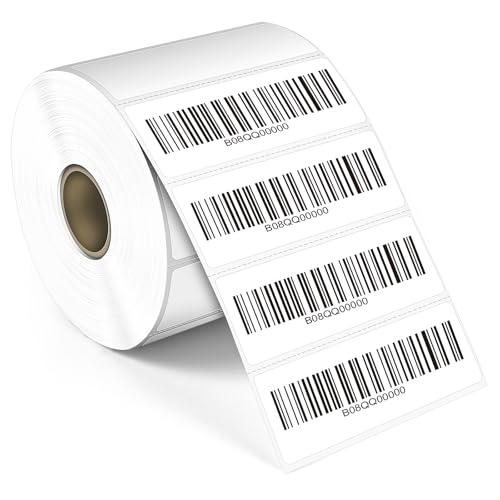 L LIKED 3" x 1" Thermal Labels, Blank Removable Labels with No Residue, Water and Oil Resistant, Use for Both Home and Office (1 Roll, 1400 Labels) - size: 1x3-1400