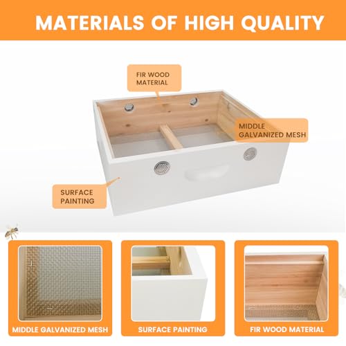 BeeTech 8 Frame Langstroth Beehive Quilt Box for Bees Winter Hand Painted Assembled - size: 8 Frame