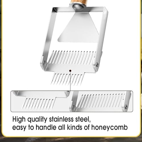 Beekeeping Tool Stainless Steel Uncapping Scraper for Smooth Process Uncapping Fork Shovel Tool - color: Thickened convention