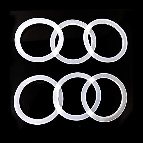 Honbay 12PCS Silicone Seal Rings Reusable Leak Proof Sealing Gaskets Replacement for Mason Jar Lids (Regular Mouth 70mm)
