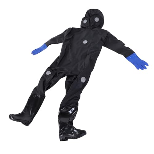SUNGOOYUE Beekeeping Suit Synthetic Leather Clear Breathable Veil Enhanced Grip Gloves Full Body Protection for Adult Beekeepers Height 70.9 to 72.8in Shoe Size 43