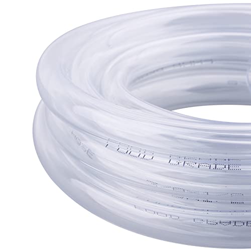 DERNORD PVC Tubing 3/8"ID X 1/2"OD Flexible Clear Vinyl Hose 10 Feet for Food Grade - size: 10 Feet, style: 3/8"ID X 1/2"OD