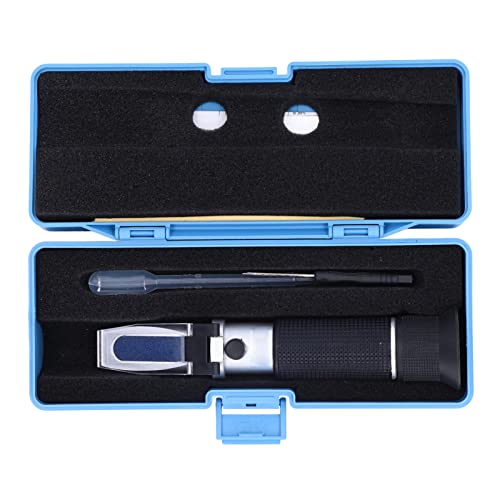 Refractometer for Beer and Wine Brewing Portable Sugar Refractometer with ATC, Brix Measurement Tool for Homebrewing, Winemaking, and Fermentation