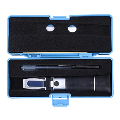Refractometer for Beer and Wine Brewing Portable Sugar Refractometer with ATC, Brix Measurement Tool for Homebrewing, Winemaking, and Fermentation