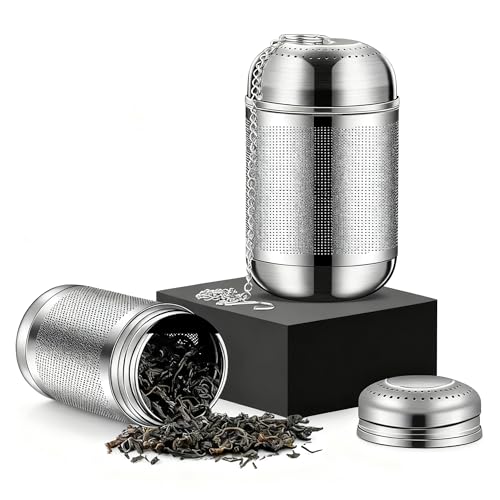 tea strainer tea ball spice ball for cooking spice infuser | Mesh Design Tea Ball Strainer Soup Seasonings Seperation Basket Filter with Chain Hook for Home Restaurant - size: 4CM*8CM