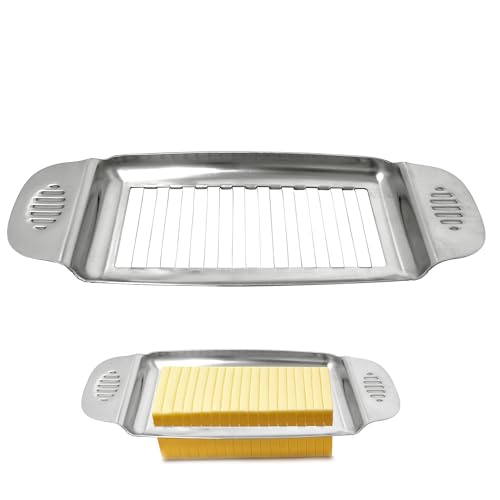 Namre Butter Cutter Slicer| Stainless Steel | Wire Butter Square Slicer | Handheld Butter Cutter for Butter| BBQ Accessories for Corn on the Cob & Grilling