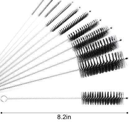 LOVEINUSA Straw Cleaner Brush, 10 Pieces 8.2 Inch Bottle Brush, Nylon Tube Brushes Kit for Reusable Drinking Straws, Sippy Cup, Tumbler, Water Bottle - color: 10pcs
