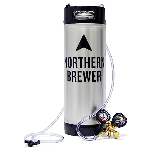Draft Brewer® Single Homebrew Kegging System with New Ball Lock Keg