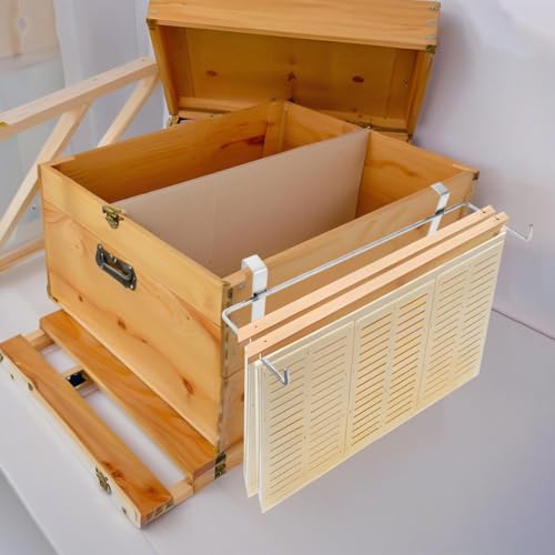 DOITOOL Beehive Frame Holder Stainless Steel Beekeeping Frame Support Bracket Honey Bee Holder for Hive Inspection Honey Harvest Space Saving Beekeeping Tool 2-Pack
