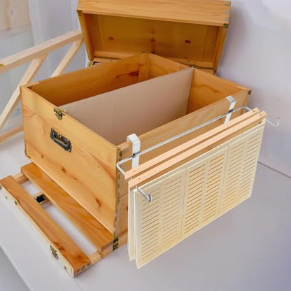DOITOOL Beehive Frame Holder Stainless Steel Beekeeping Frame Support Bracket Honey Bee Holder for Hive Inspection Honey Harvest Space Saving Beekeeping Tool 2-Pack