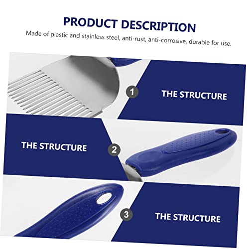 MERRYHAPY Beekeeper Honeycomb Uncapping Tool Multi-Functional Honey Scraper and Fork for Efficient Honey Extraction Durable Stainless Steel and Plastic Design for Easy Use