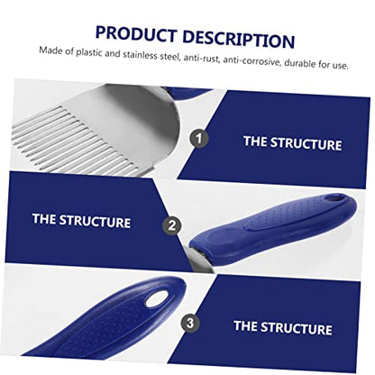 MERRYHAPY Beekeeper Honeycomb Uncapping Tool Multi-Functional Honey Scraper and Fork for Efficient Honey Extraction Durable Stainless Steel and Plastic Design for Easy Use