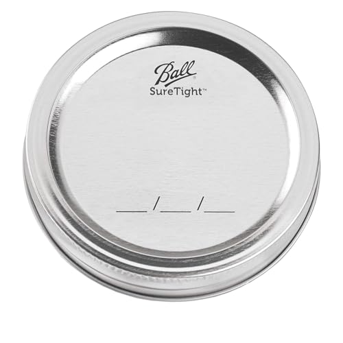 Ball Regular Mouth Easy Label Glass Mason Jars with Lids and Bands, Used for Canning, Pickling, Juice, Jam, Jelly, Quart Size 32 Ounce (Pack of 3)