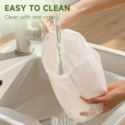 Soy Milk Bag, 2025 New Organic Unbleached Cheesecloth Bags, Cheese Cloth Bag For Straining, Nut Milk Bags For Straining Reusable, For Straining Oat Milk, Almond Milk, Cheese Making (3, L) - size: L