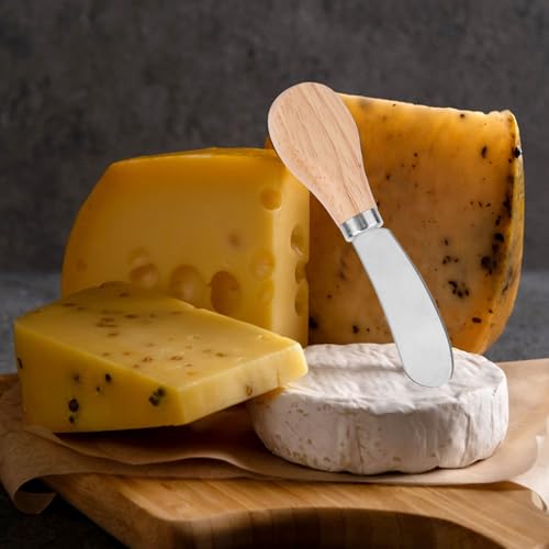 7pcs Cheese Slicer Kit, Adjustable Thickness Stainless Steel Handheld Wire Cheese Cutters with Replacement Wires Wrench Butter Knife Practical Kitchen Tools for Block Butter