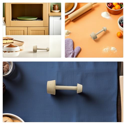 Wooden Tart Tamper: Dual-Sided Dough Press - Household Baking Tool For Egg Tarts - Wood Cheesecake Press Tamper - Pastry Making Gadget