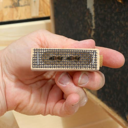Queen Cages for Bees : 5pcs Wooden Queen Cages, Mini Beekeeping Protector Cage, Breathable Beekeeping Supplies Equipment with Metal Mesh and Corks for Bee Rearing and Beehive